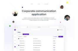 Corporate communication application